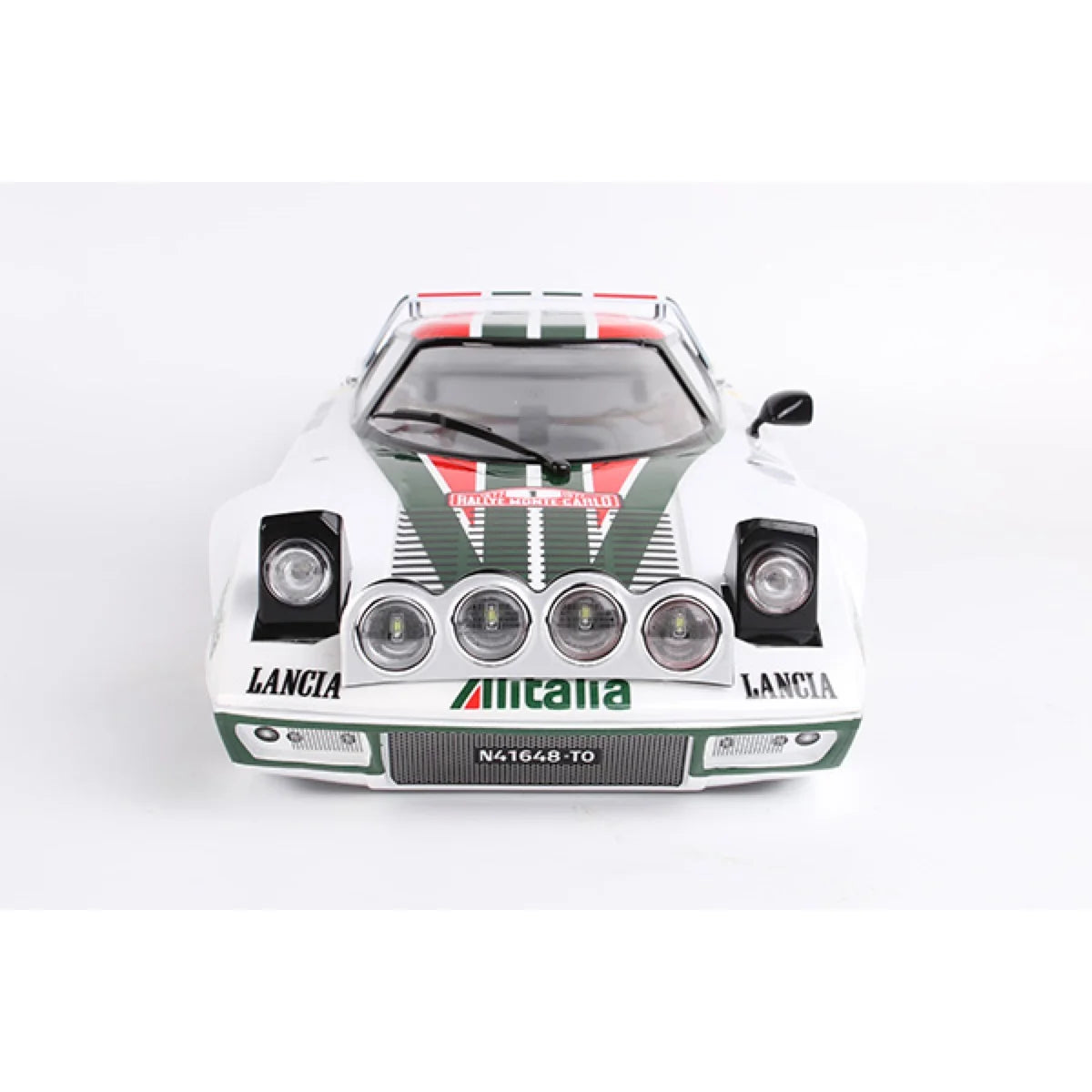 Killerbody Lancia Stratos Gr.4 Karosserie Lackiert, fertig montiert KB48860 im Maßstab 1:10 Rally – Frontansicht
