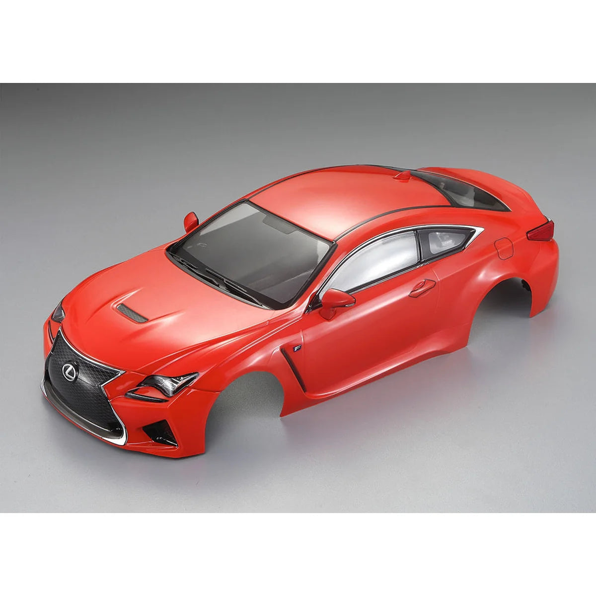 Killerbody LEXUS RC F Karosserie lackiert Orange KB48649 im Maßstab 1:10 Touring Car & Onroad – Draufsicht