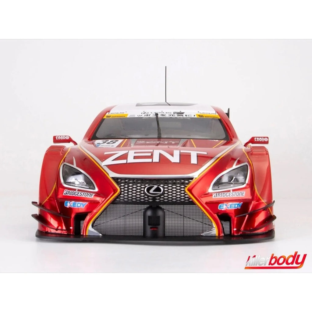 Killerbody Lexus Zent Cerumo RC F Karosserie lackiert KB48661 im Maßstab 1:10 Touring Car & Onroad – Frontansicht