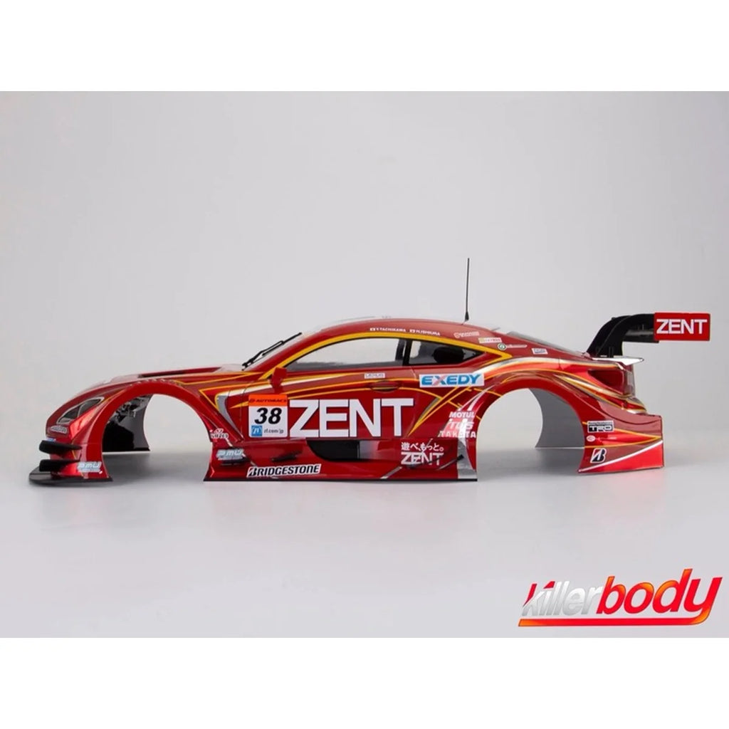 Killerbody Lexus Zent Cerumo RC F Karosserie lackiert KB48661 im Maßstab 1:10 Touring Car & Onroad – Seitenansicht