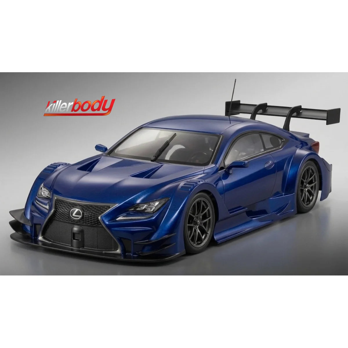 Killerbody Lexus Zent Cerumo RC F Karosserie unlackiert KB48773 im Maßstab 1:10 Touring Car & Onroad – Seitenansicht