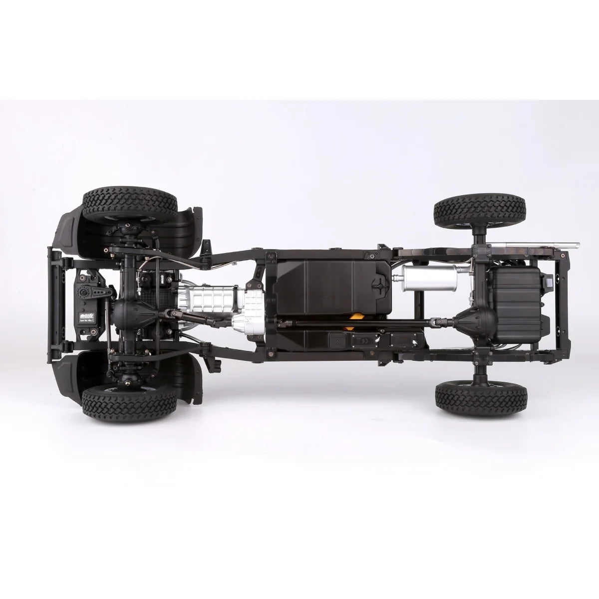 Killerbody Mercury V1.5 Chassis ohne Elektronik für 48601 LC70 KB48848 im Maßstab 1:10 Crawler ARTR – Unteransicht