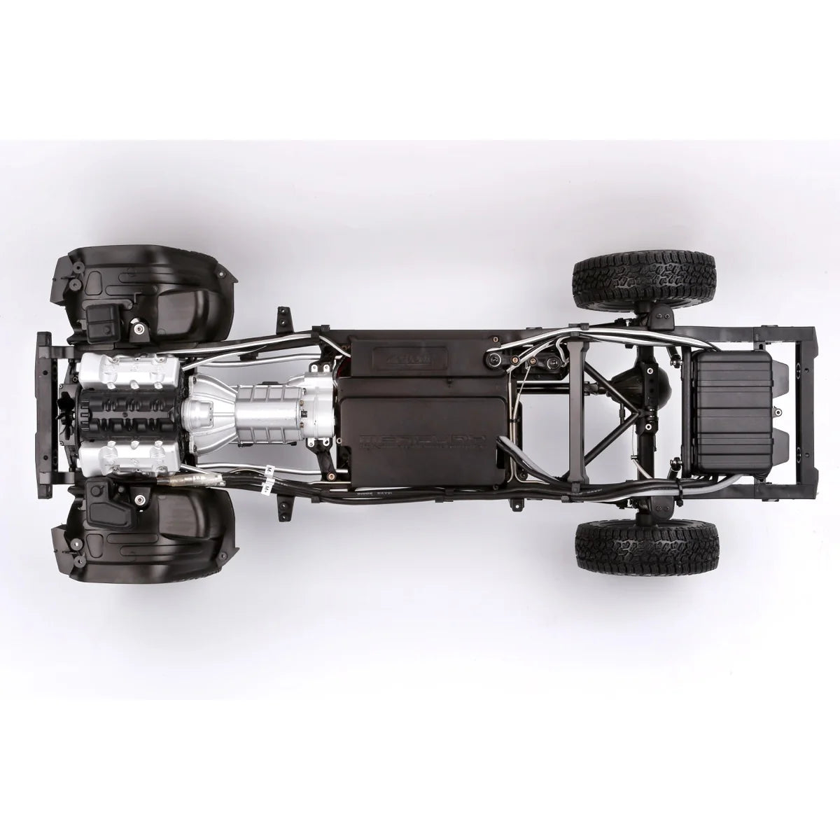 Killerbody Mercury V1.5 Chassis ohne Elektronik für 48765 Gladiator KB48847 im Maßstab 1:10 Crawler ARTR – Draufsicht