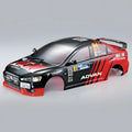 Killerbody Mitsubishi Lancer Evo X Karosserie lackiert Rally-racing KB48002 im Maßstab 1:10 Rally – Seitenansicht