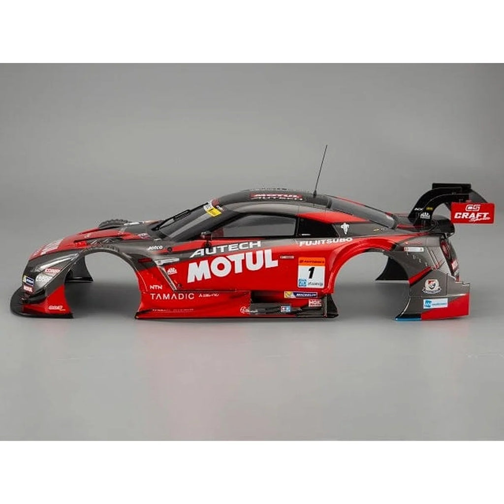 Killerbody Motul Alutech GT-R NISMO R35 Karosserie lackiert KB48662 im Maßstab 1:10 Touring Car & Onroad – Seitenansicht