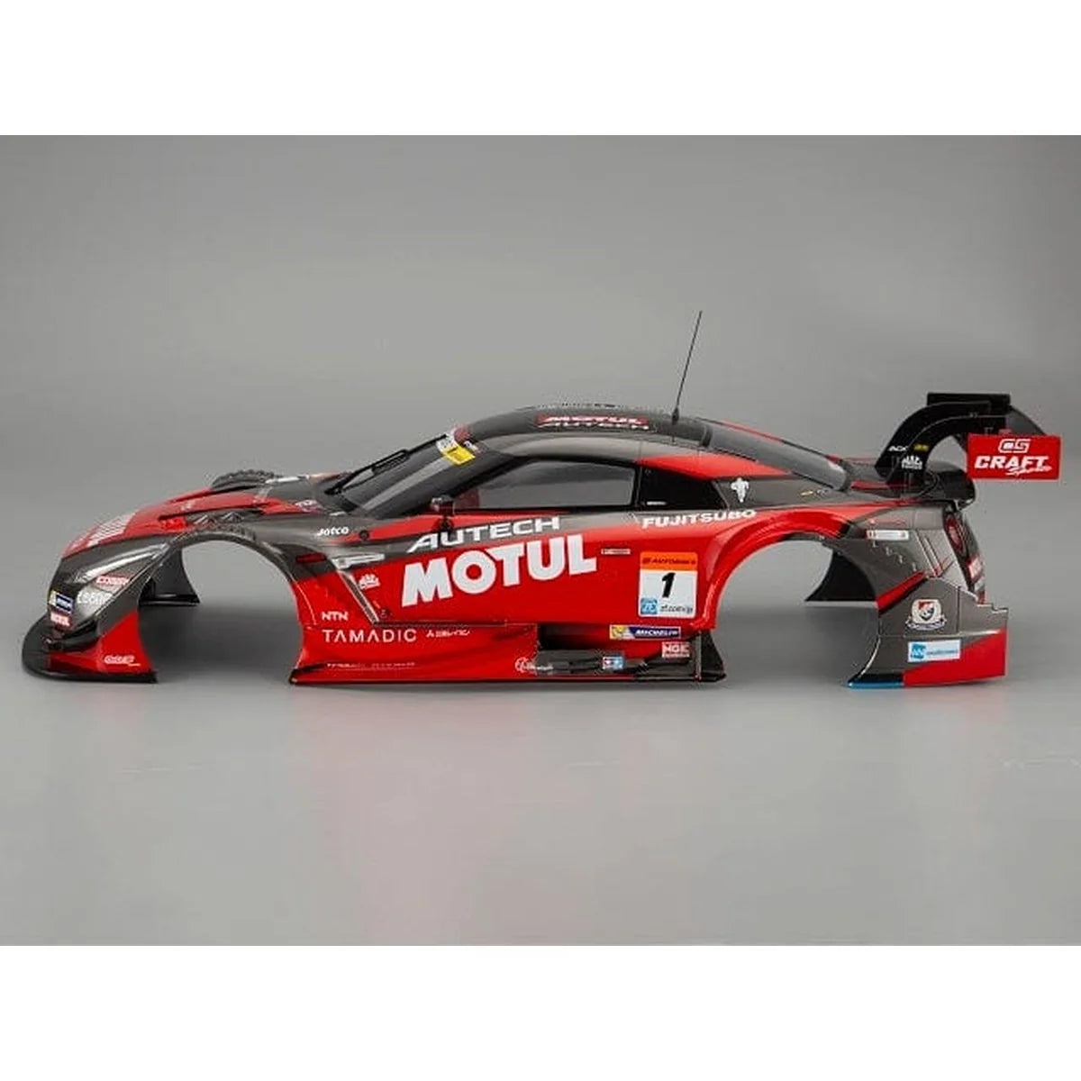 Killerbody Motul Alutech GT-R NISMO R35 Karosserie lackiert KB48662 im Maßstab 1:10 Touring Car & Onroad – Seitenansicht