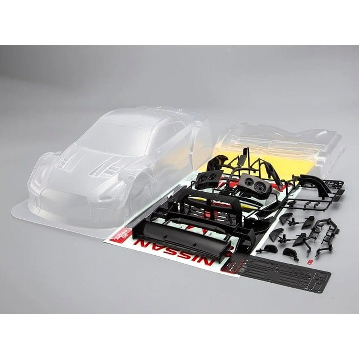 Killerbody Motul Alutech GT-R NISMO R35 Karosserie unlackiert KB48754 im Maßstab 1:10 Touring Car & Onroad