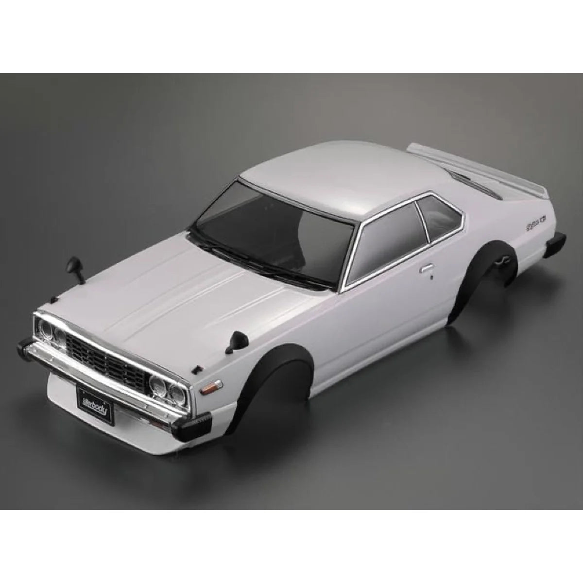 Killerbody NISSAN SKYLINE GT-ES 2000 Hardtop 1977 Karosserie Weiß KB48701 Zubehör im Maßstab 1:10 Touring Car & Onroad – Seitenansicht