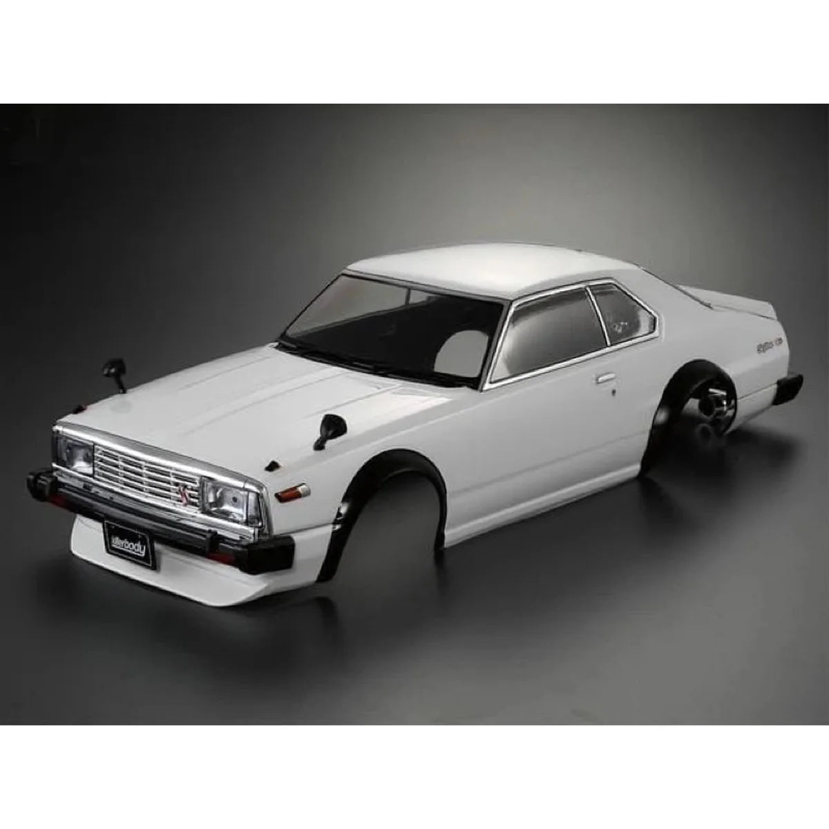 Killerbody NISSAN SKYLINE GT-ES Hardtop 1980 Karosserie Weiß KB48676 Zubehör im Maßstab 1:10 Touring Car & Onroad – Seitenansicht