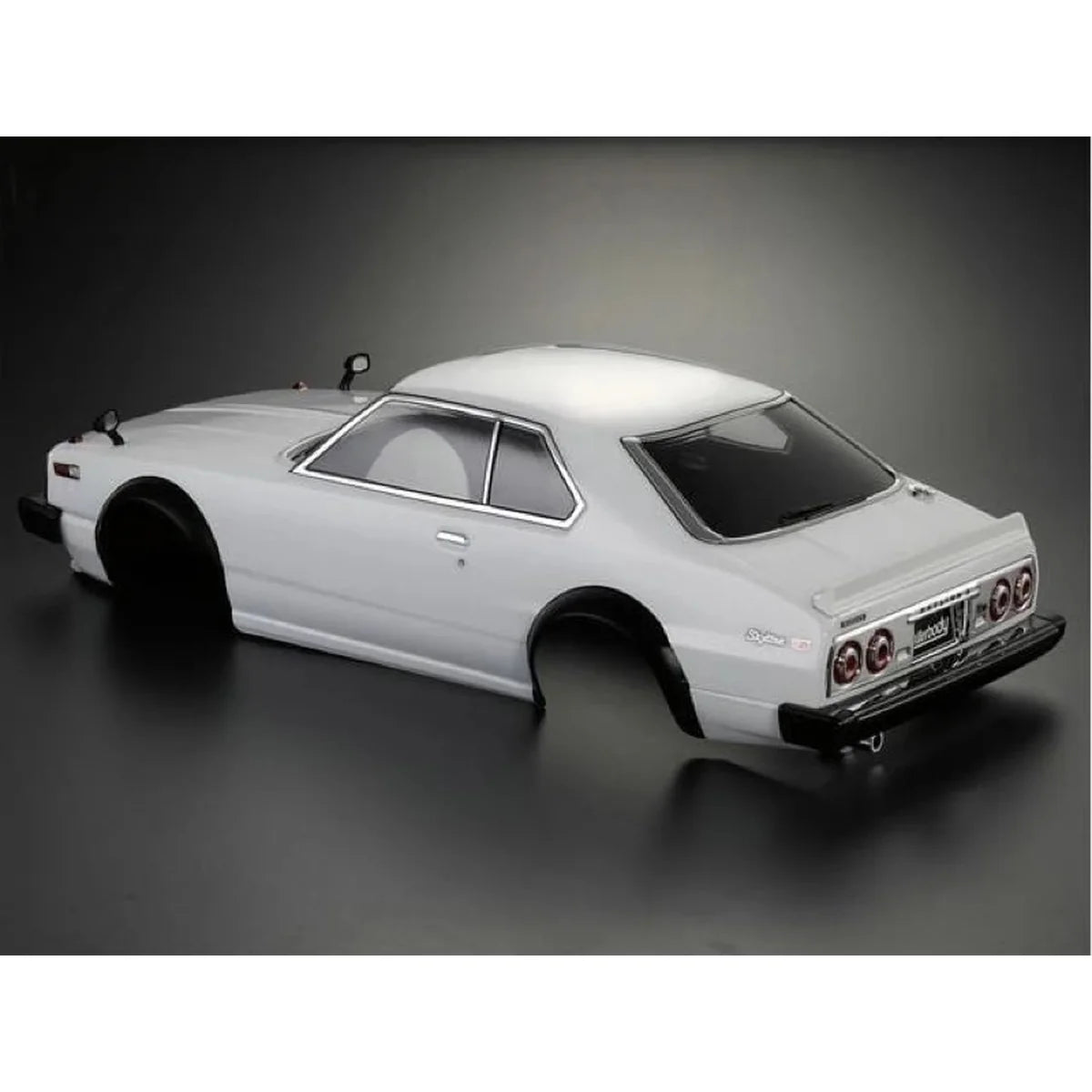 Killerbody NISSAN SKYLINE GT-ES Hardtop 1980 Karosserie Weiß KB48676 Zubehör im Maßstab 1:10 Touring Car & Onroad – Seitenansicht