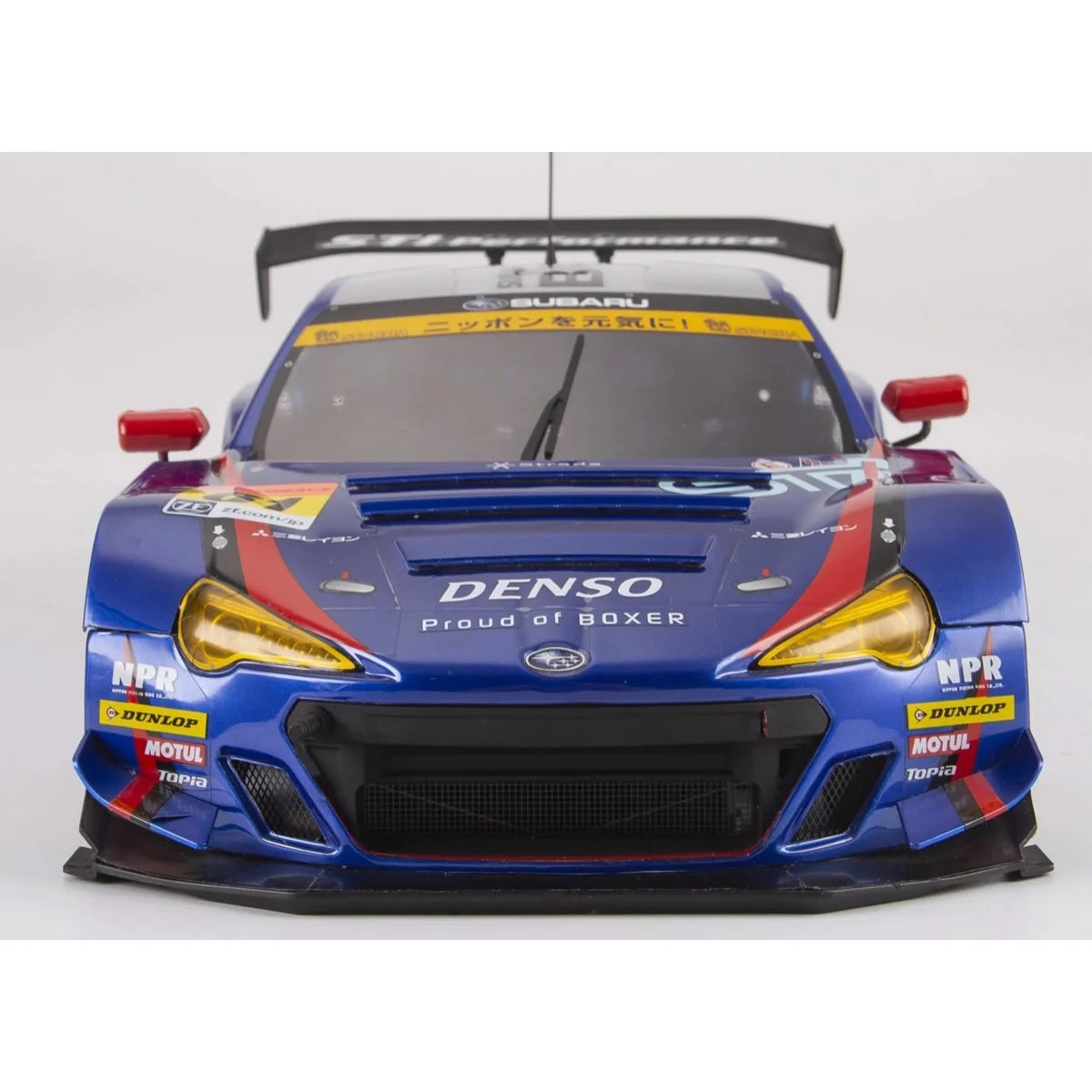 Killerbody SUBARU BRZ R&D SPORT Karosserie lackiert Blau KB48665 im Maßstab 1:10 Touring Car & Onroad – Frontansicht