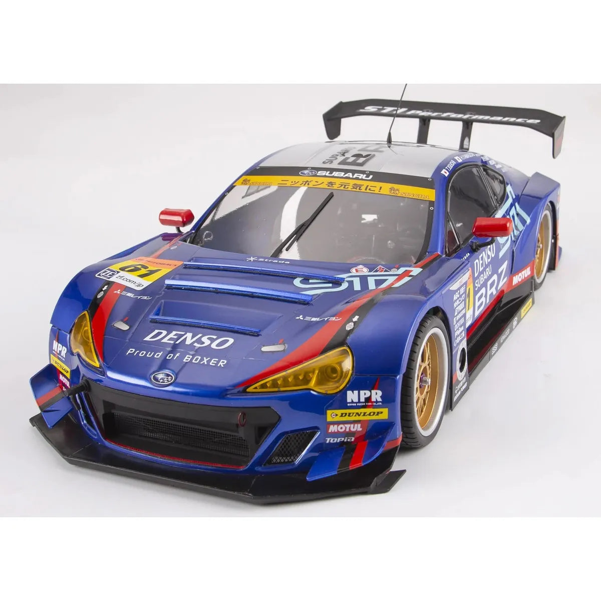 Killerbody SUBARU BRZ R&D SPORT Karosserie lackiert Blau KB48665 im Maßstab 1:10 Touring Car & Onroad – Frontansicht