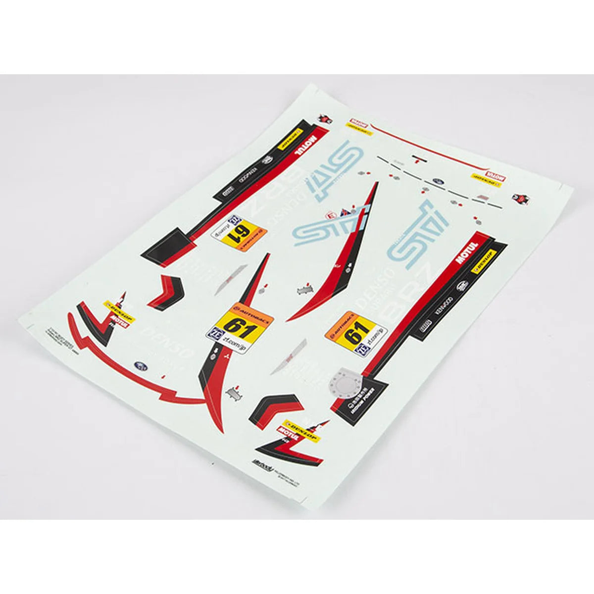 Killerbody SUBARU BRZ R&D SPORT Racing Stickerbogen KB48739 Zubehör Touring Car & Onroad – Lieferumfang und Zubehör