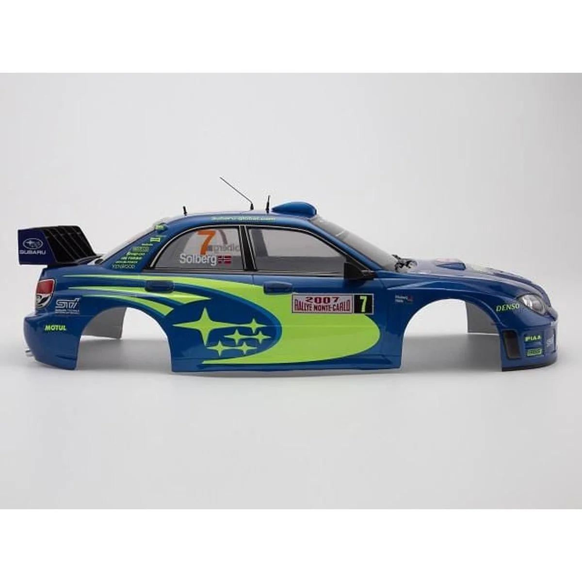 Killerbody SUBARU IMPREZA WRC 2007 Karosserie lackiert KB48762 im Maßstab 1:10 Touring Car & Onroad – Seitenansicht