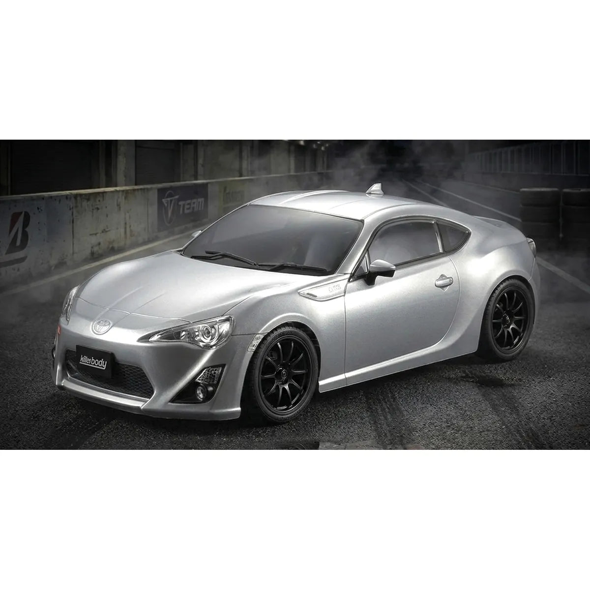 Killerbody Toyota 86 Karosserie unlackiert KB48566 im Maßstab 1:10 Touring Car & Onroad – Seitenansicht