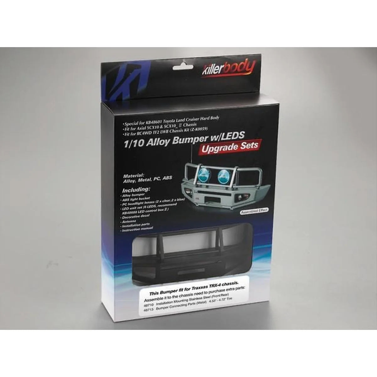 Killerbody TOYOTA LC70 Alu Rammschutz/LED Set f. TRX-4 Schwarz KB48718 Zubehör Crawler – Verpackung