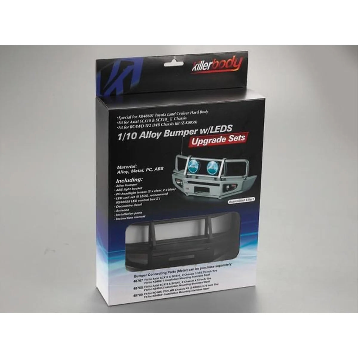 Killerbody TOYOTA LC70 Alu Rammschutz/LED Set Schwarz KB48689 Zubehör Crawler – Verpackung