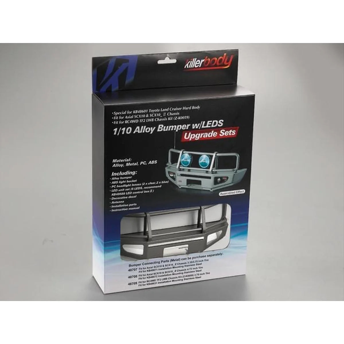 Killerbody TOYOTA LC70 Alu Rammschutz/LED Set Silber KB48669 Zubehör Crawler – Verpackung