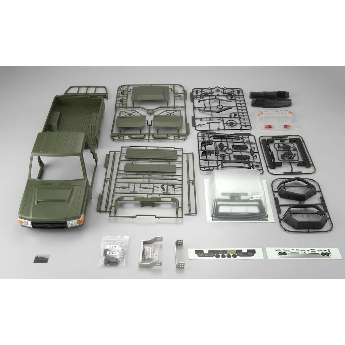 Killerbody Toyota LC70 Hardbody-Karosserie grün (TRX-4 323mm) KB48733 im Maßstab 1:10 Crawler