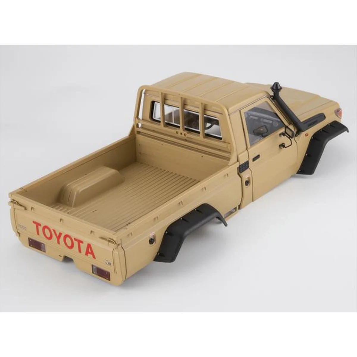 Killerbody Toyota LC70 Hardbody-Karosserie Military Desert (TRX-4 323mm) KB48734 im Maßstab 1:10 Crawler – Seitenansicht