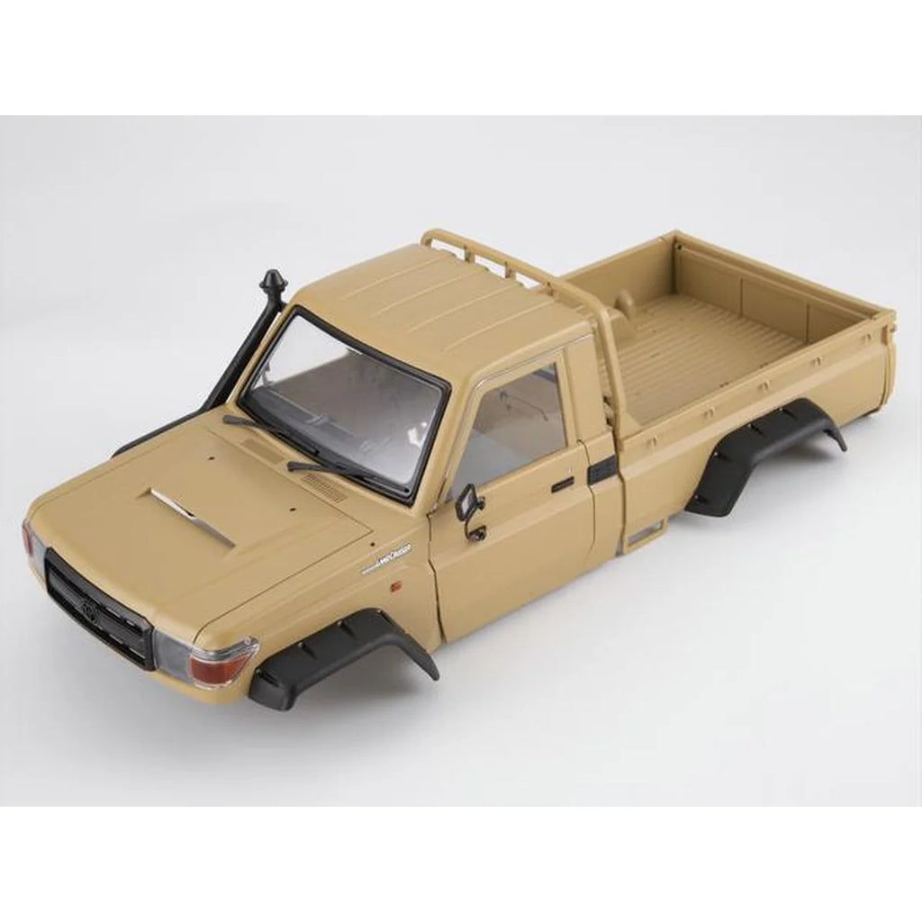 Killerbody Toyota LC70 Hardbody-Karosserie Military Desert (TRX-4 323mm) KB48734 im Maßstab 1:10 Crawler – Seitenansicht