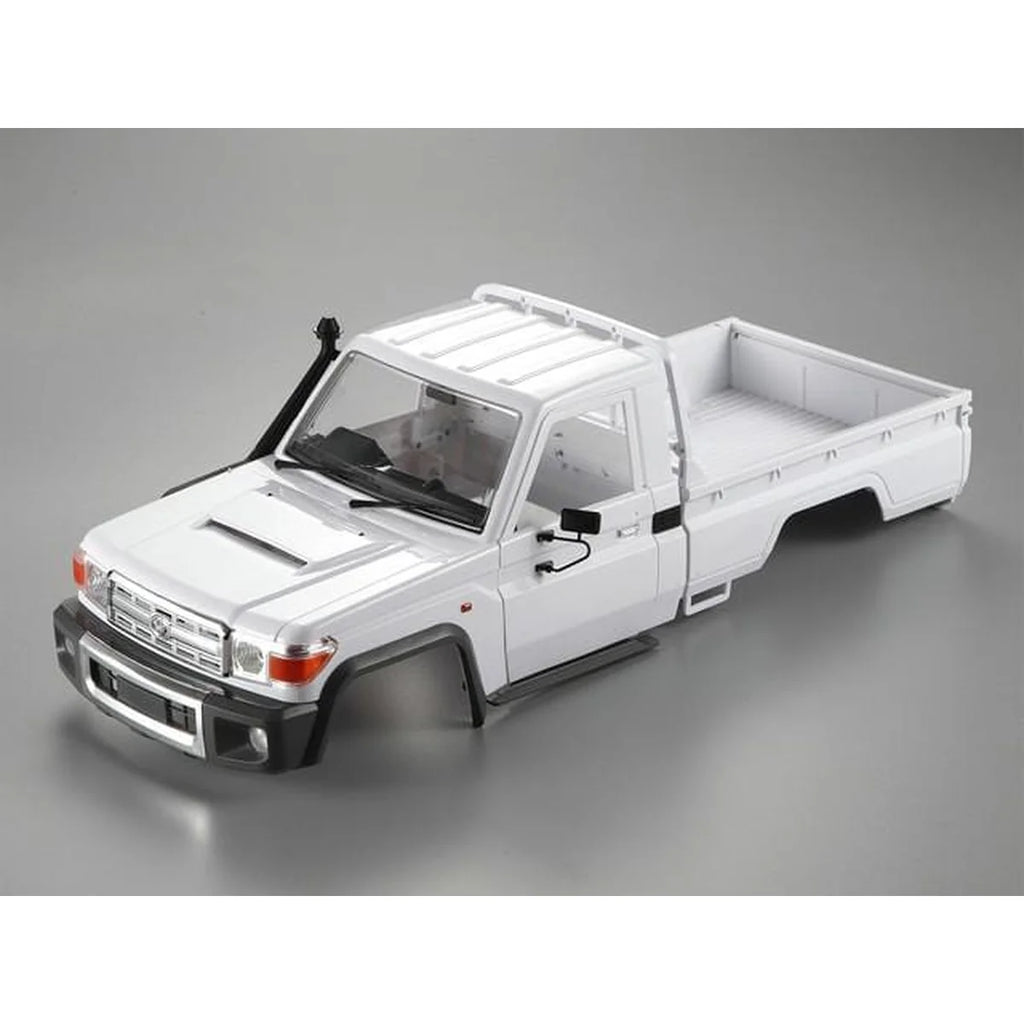 Killerbody Toyota LC70 Hardbody-Karosserie weiß/DIY (Axial SCX10 & 313mm) KB48601 im Maßstab 1:10 Crawler – Seitenansicht