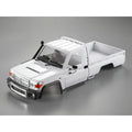 Killerbody Toyota LC70 Hardbody-Karosserie weiß/DIY (Axial SCX10 & 313mm) KB48601 im Maßstab 1:10 Crawler – Seitenansicht