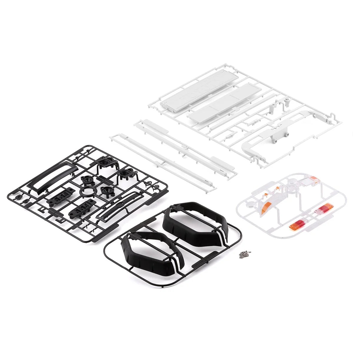 Killerbody Toyota LC70 Hardbody-Karosserie weiß/DIY (TRX-4 323mm) KB48732 im Maßstab 1:10 Crawler