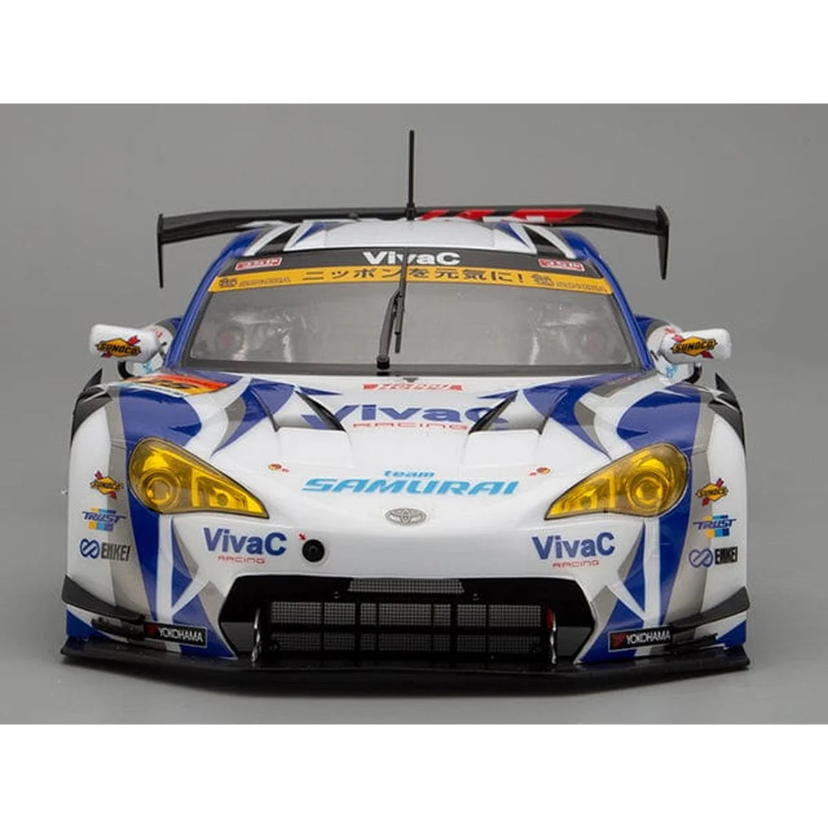 Killerbody Toyota VivaC 86 MC Karosserie lackiert KB48725 im Maßstab 1:10 Touring Car & Onroad – Frontansicht