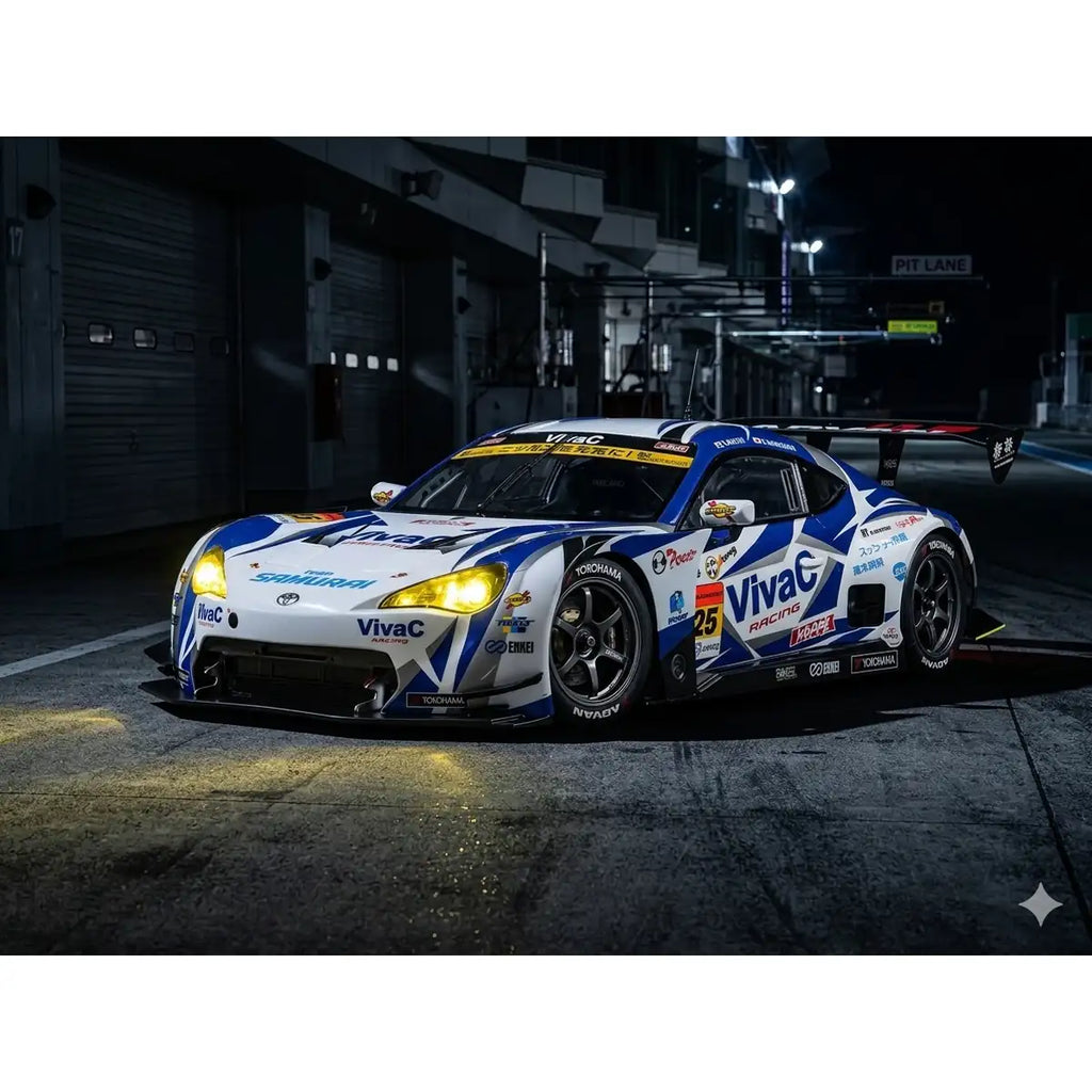 Killerbody Toyota VivaC 86 MC Karosserie lackiert KB48725 im Maßstab 1:10 Touring Car & Onroad – Seitenansicht