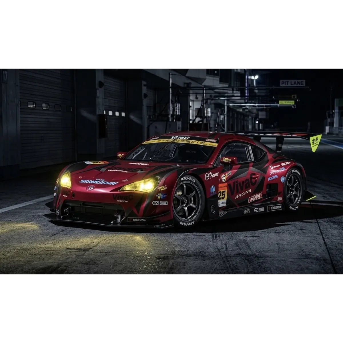 Killerbody Toyota VivaC 86 MC Karosserie unlackiert KB48770 im Maßstab 1:10 Touring Car & Onroad – Seitenansicht