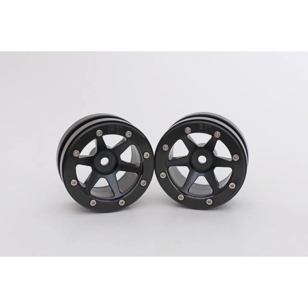 Metsafil Beadlock-Felgen PT-Slingshot 1.9 (2) Schwarz/Schwarz MT0030BB