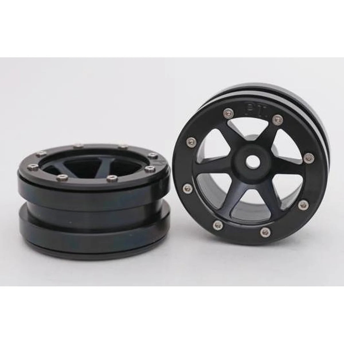 Metsafil Beadlock-Felgen PT-Slingshot 1.9 (2) Schwarz/Schwarz MT0030BB