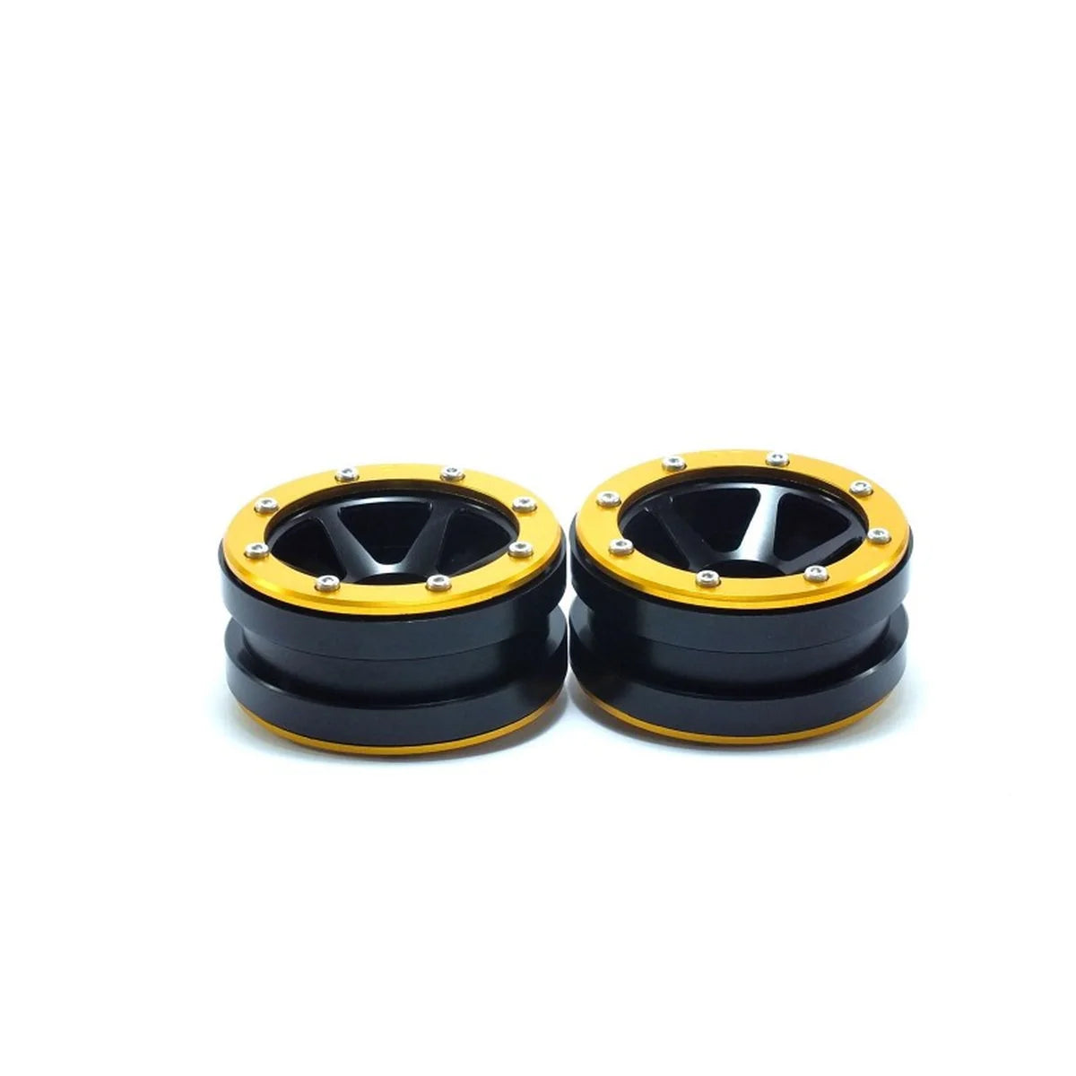 Metsafil Beadlock-Felgen PT-Slingshot 1.9 (2) Schwarz/Gold MT0030BGO