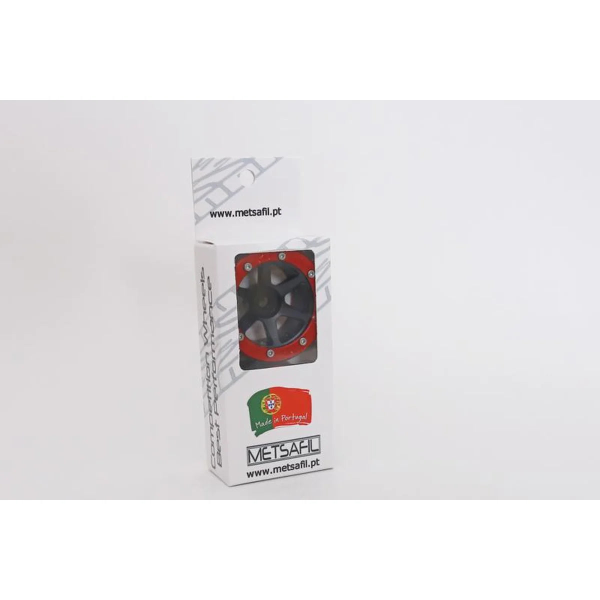 Metsafil Beadlock-Felgen PT-Slingshot 1.9 (2) Schwarz/Rot MT0030BR