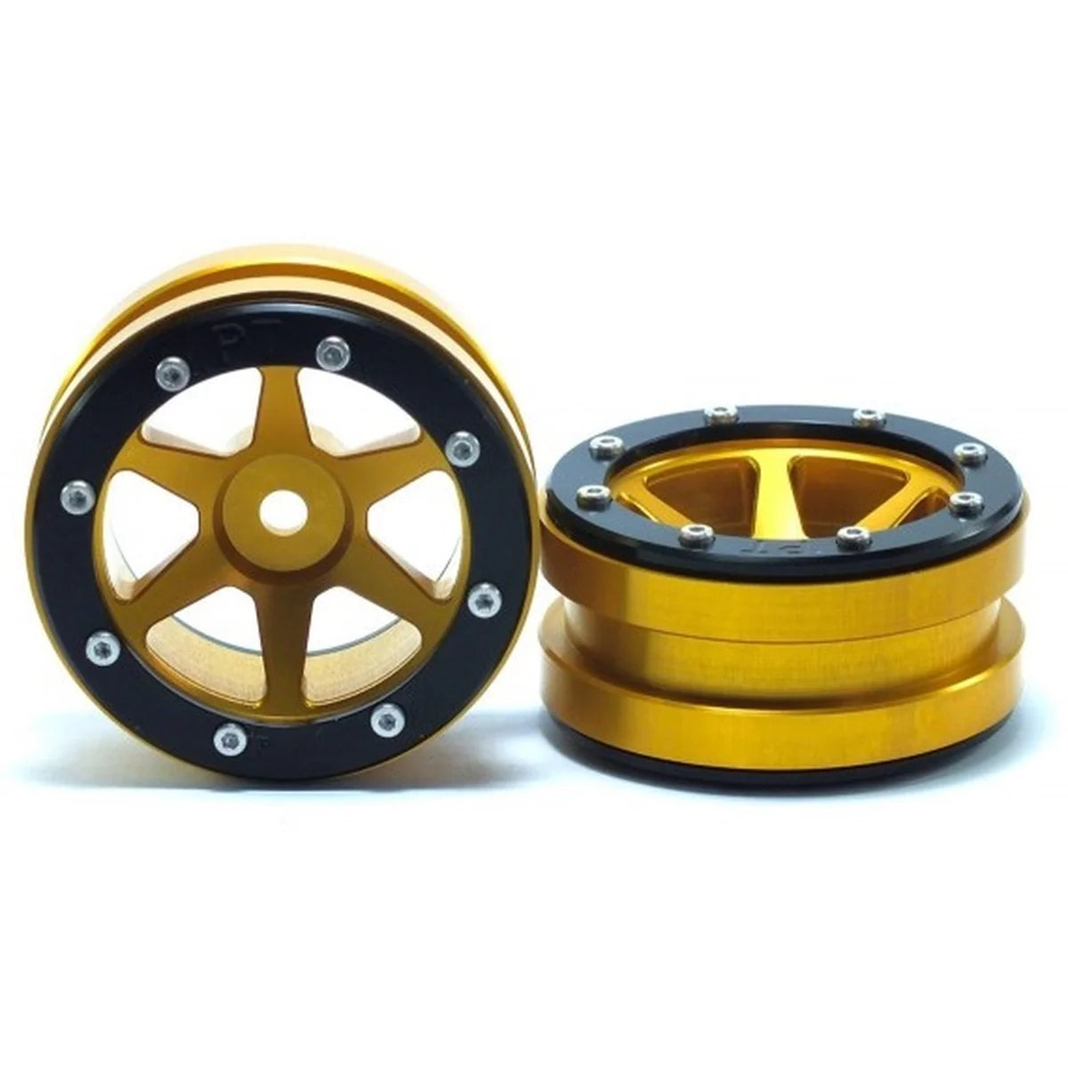Metsafil Beadlock-Felgen PT-Slingshot 1.9 (2) Gold/Schwarz MT0030GOB
