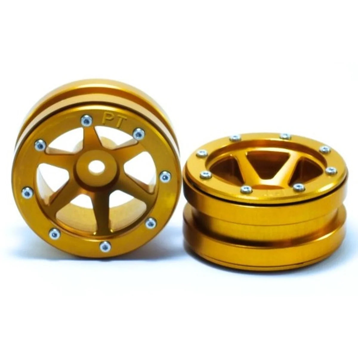 Metsafil Beadlock-Felgen PT-Slingshot 1.9 (2) Gold/Gold MT0030GOGO