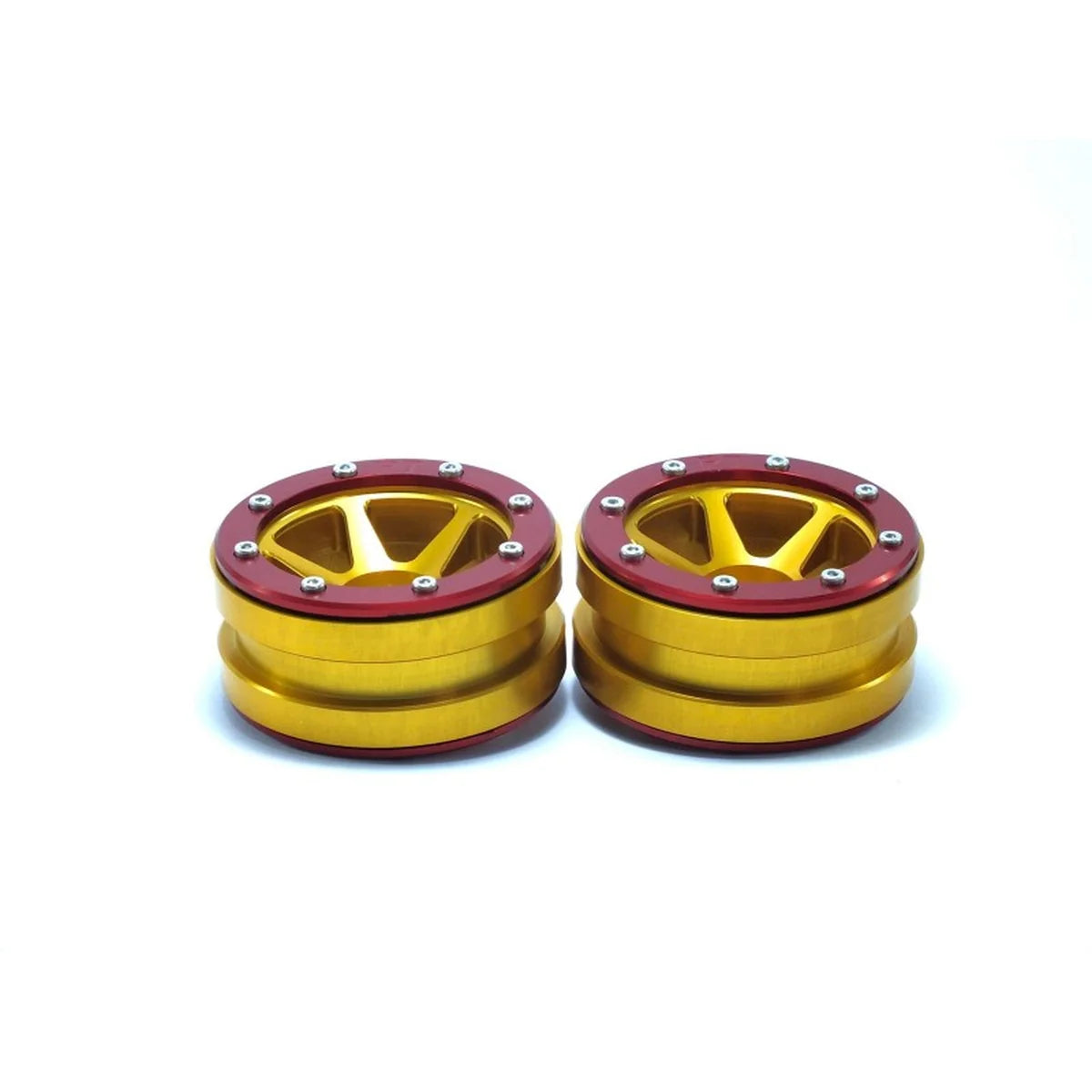Metsafil Beadlock-Felgen PT-Slingshot 1.9 (2) Gold/Rot MT0030GOR