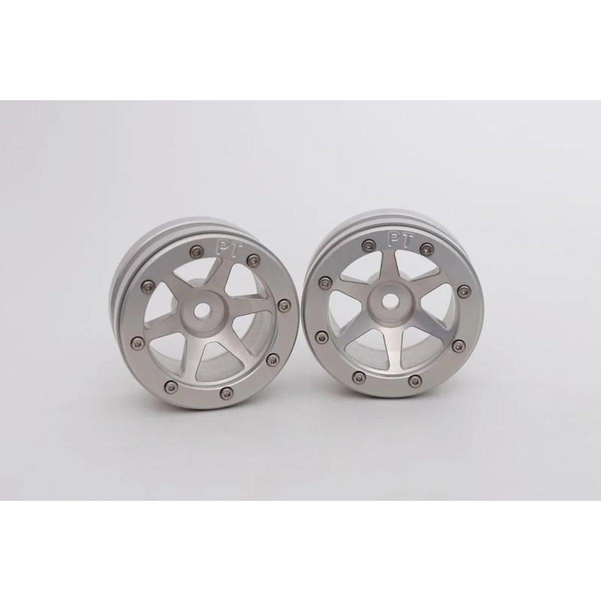 Metsafil Beadlock-Felgen PT-Slingshot 1.9 (2) Silber/Silber MT0030SS