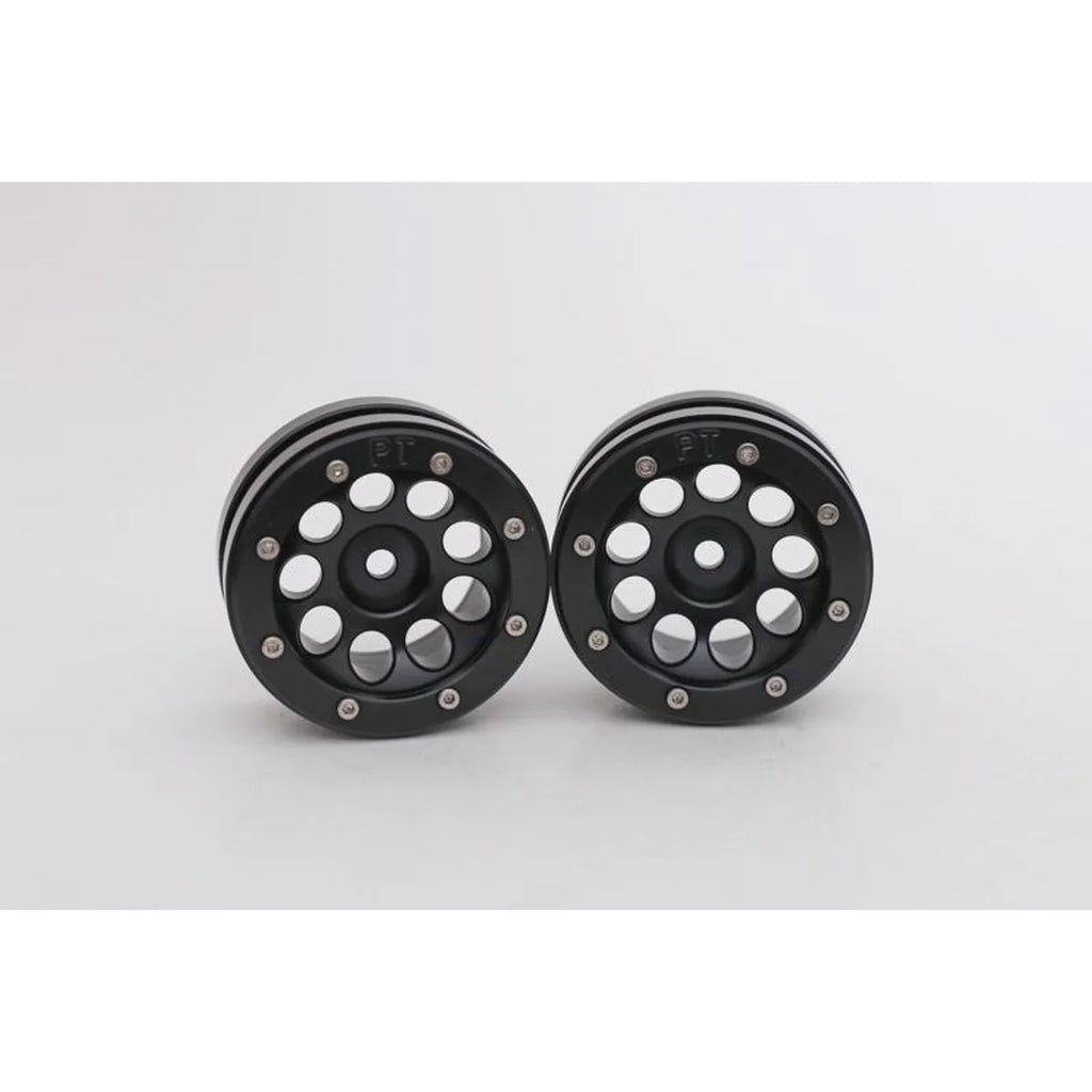 Metsafil Beadlock-Felgen PT-Ecohole 1.9 (2) Schwarz/Schwarz MT0050BB