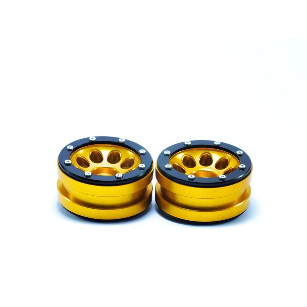 Metsafil Beadlock-Felgen PT-Ecohole 1.9 (2) Gold/Schwarz MT0050GOB