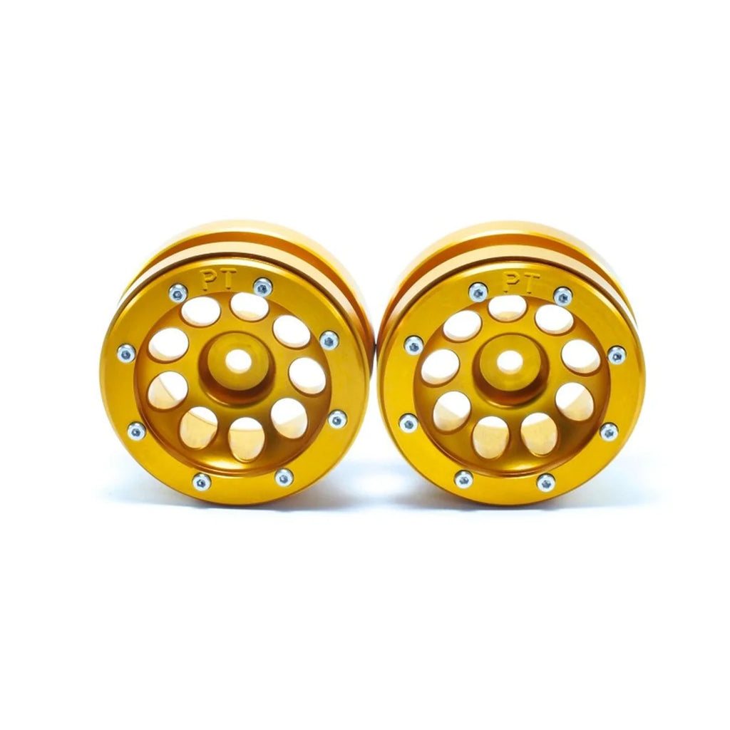 Metsafil Beadlock-Felgen PT-Ecohole 1.9 (2) Gold/Gold MT0050GOGO