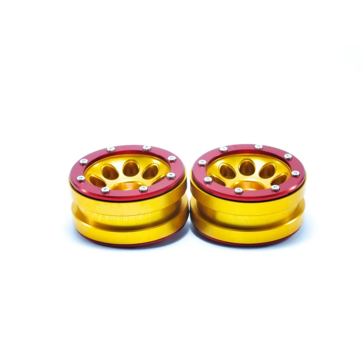 Metsafil Beadlock-Felgen PT-Ecohole 1.9 (2) Gold/Rot MT0050GOR