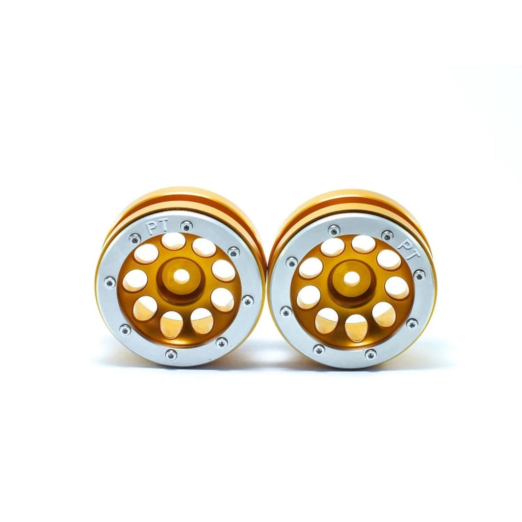 Metsafil Beadlock-Felgen PT-Ecohole 1.9 (2) Gold/Silber MT0050GOS