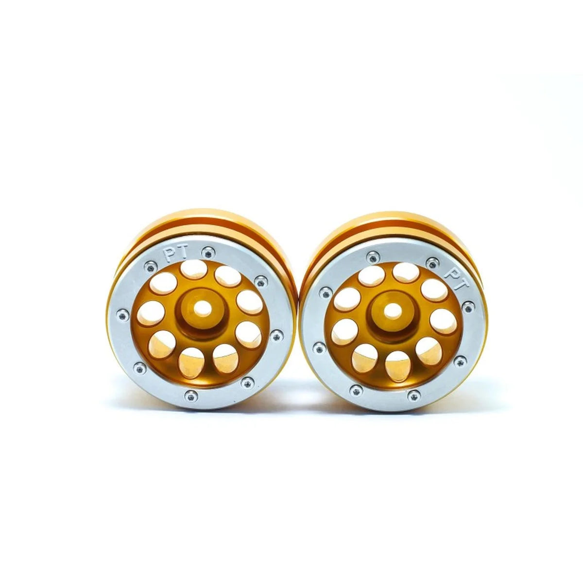 Metsafil Beadlock-Felgen PT-Ecohole 1.9 (2) Gold/Silber MT0050GOS