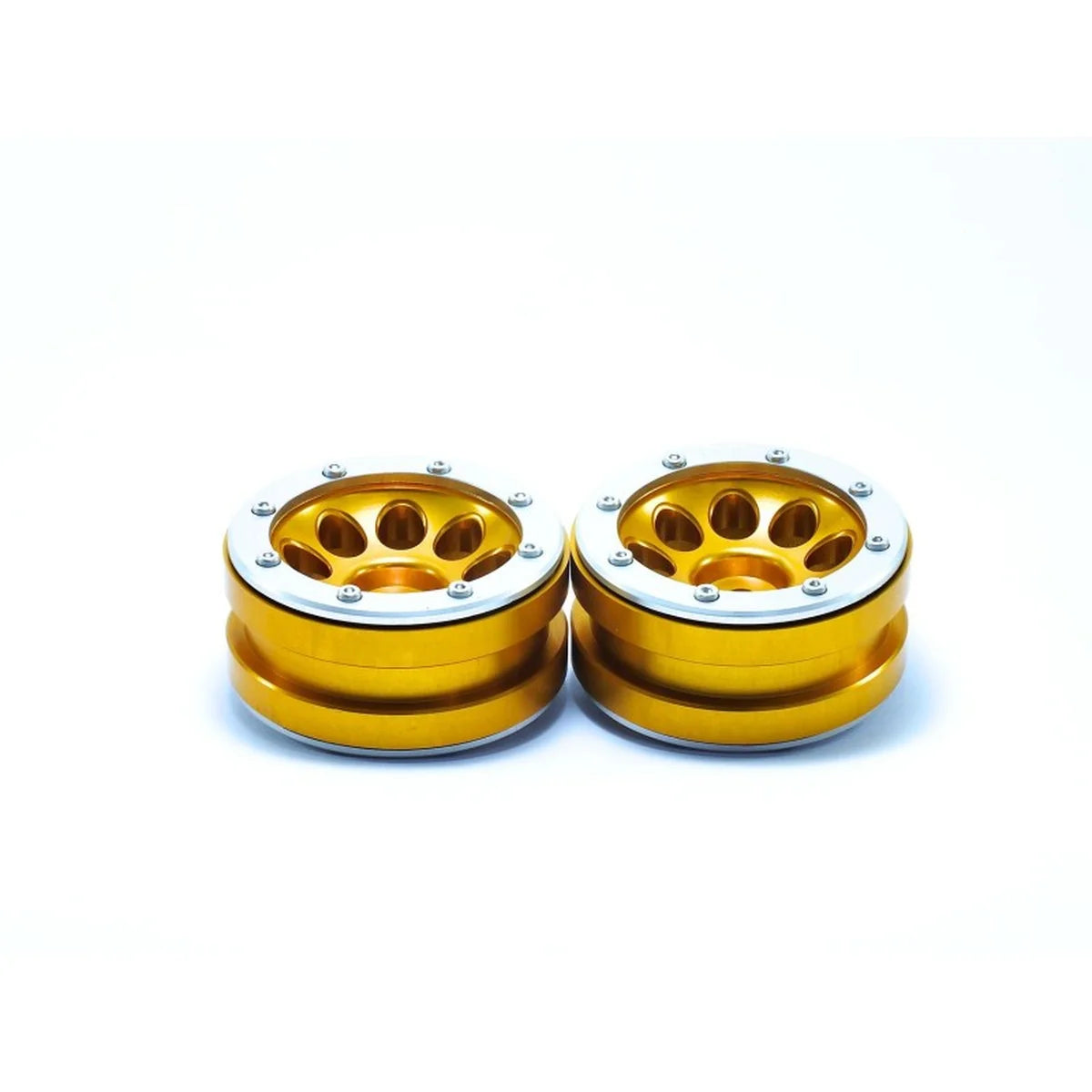 Metsafil Beadlock-Felgen PT-Ecohole 1.9 (2) Gold/Silber MT0050GOS