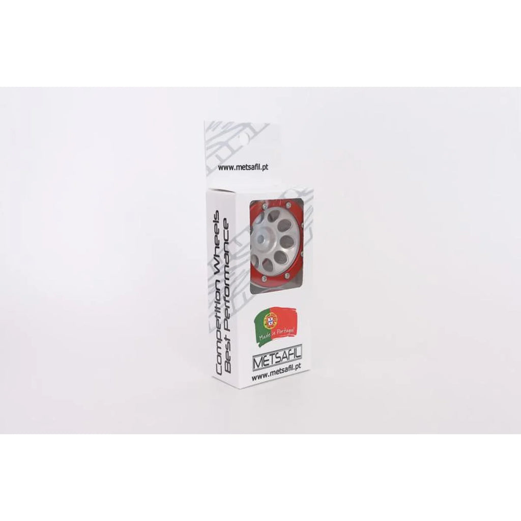 Metsafil Beadlock-Felgen PT-Ecohole 1.9 (2) Silber/Rot MT0050SR