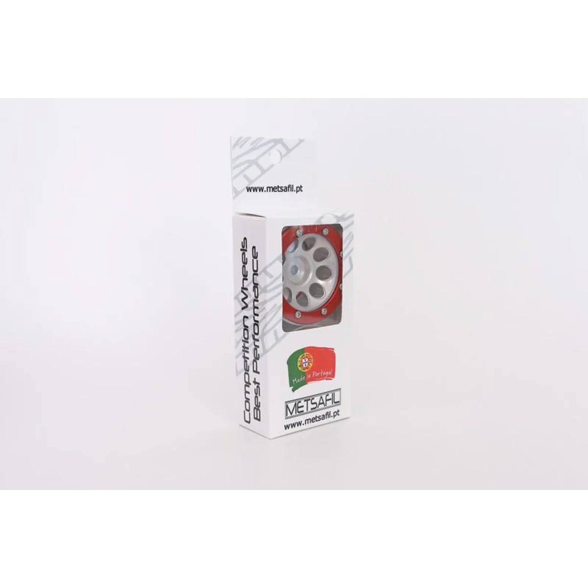 Metsafil Beadlock-Felgen PT-Ecohole 1.9 (2) Silber/Rot MT0050SR