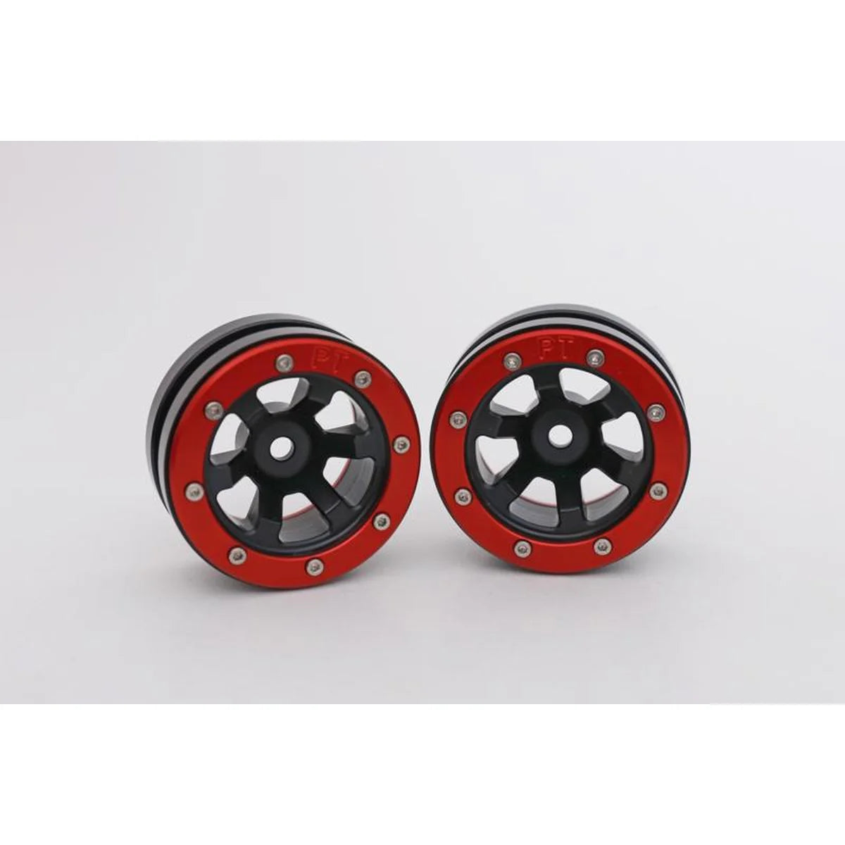 Metsafil Beadlock-Felgen PT-Claw 1.9 (2) Schwarz/Rot MT0060BR