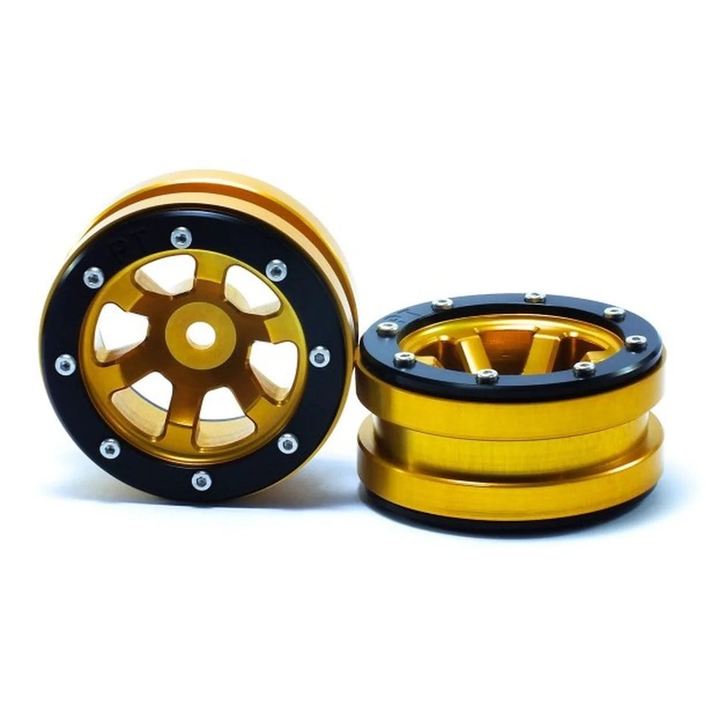 Metsafil Beadlock-Felgen PT-Claw 1.9 (2) Gold/Schwarz MT0060GOB